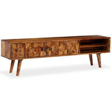 TV Cabinet Solid Acacia Wood 140x30x40 cm
