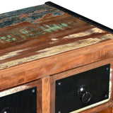 Wine Rack For 16 Bottles Solid Reclaimed Wood - Rear View
