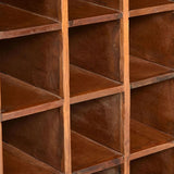 Wine Rack For 16 Bottles Solid Reclaimed Wood - Extra Image