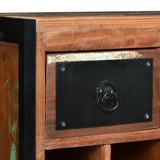 Wine Rack For 16 Bottles Solid Reclaimed Wood - Extra Image