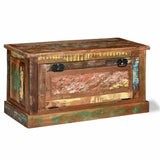 Shoe Storage Bench Solid Reclaimed Wood