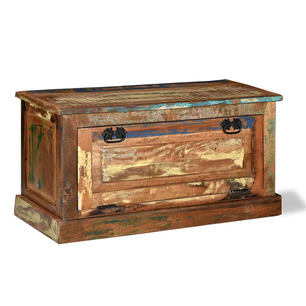 Shoe Storage Bench Solid Reclaimed Wood