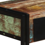 Console Table Solid Reclaimed Wood 120x30x76 cm - Side View