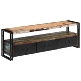 TV Cabinet Solid Reclaimed Wood 120x30x40 cm - Extra Image