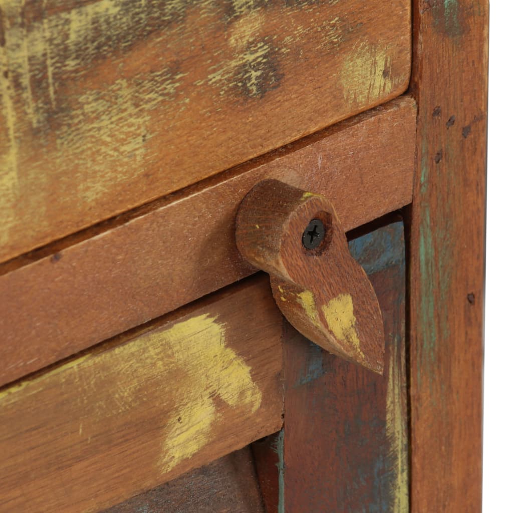 Pedestal Desk Solid Reclaimed Wood 140x50x77 Cm