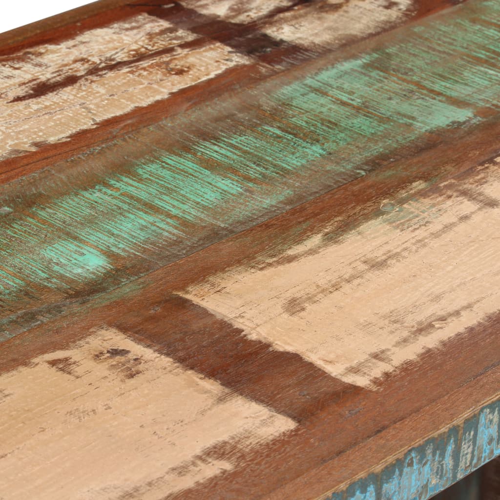 Pedestal Desk Solid Reclaimed Wood 140x50x77 Cm