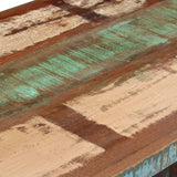 Pedestal Desk Solid Reclaimed Wood 140x50x77 Cm - Close-Up Angle