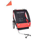 Bike Trailer Red and Black 30 kg - Front View
