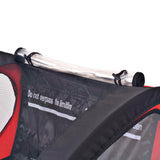 Bike Trailer Red and Black 30 kg - Side View