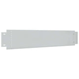 Lawn Fences 5 pcs Galvanised Steel 100x19 cm - Front View