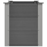 Garden Raised Bed WPC 100x50x54 cm Grey - 45-Degree Angle