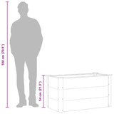Garden Raised Bed WPC 100x50x54 cm Grey - Extra Image