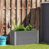 Garden Raised Bed WPC 100x50x54 cm Grey