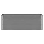 Garden Raised Bed WPC 150x50x54 cm Grey