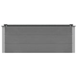 Garden Raised Bed WPC 150x50x54 cm Grey - Top-Down View