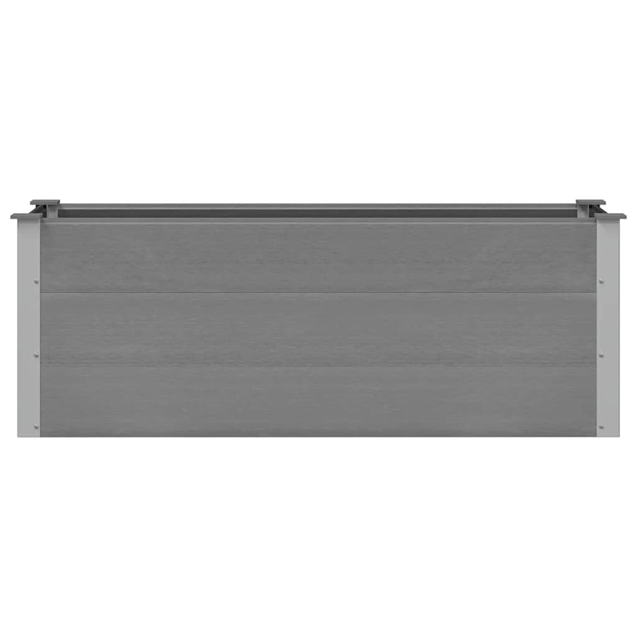 Garden Raised Bed WPC 150x50x54 cm Grey