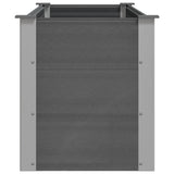 Garden Raised Bed WPC 150x50x54 cm Grey - 45-Degree Angle