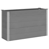 Garden Raised Bed WPC 150x50x91 cm Grey - Front View