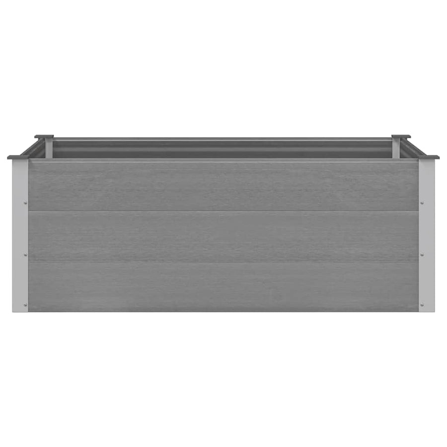 Garden Raised Bed WPC 150x100x54 cm Grey