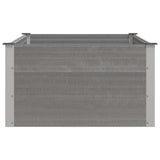 Garden Raised Bed WPC 150x100x54 cm Grey - Top-Down View