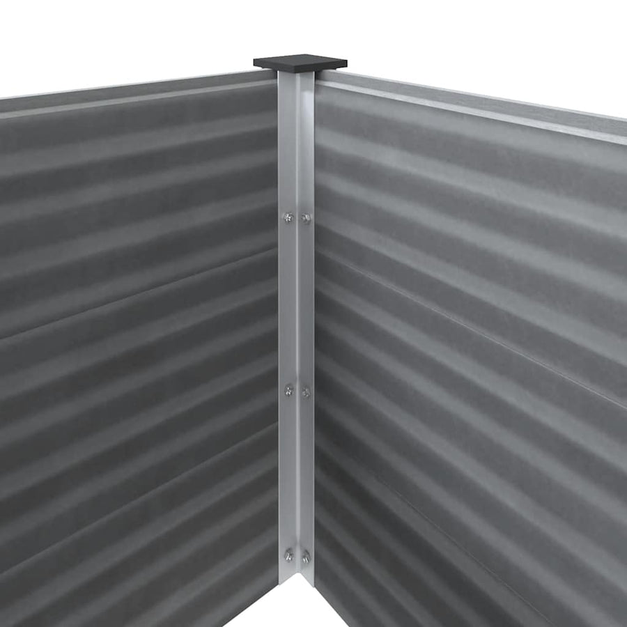 Garden Raised Bed WPC 150x100x54 cm Grey