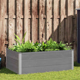 Garden Raised Bed WPC 150x100x54 cm Grey