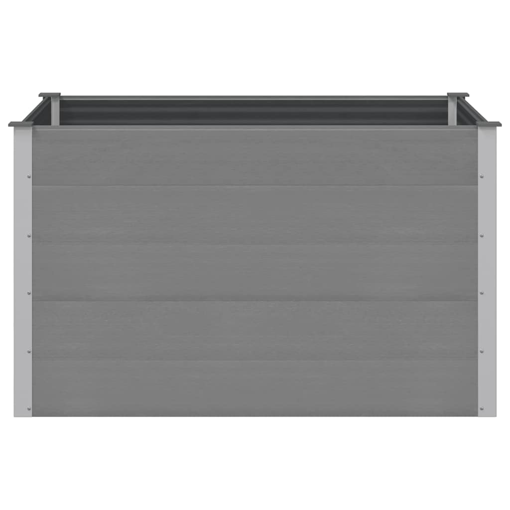 Garden Raised Bed WPC 150x100x91 cm Grey