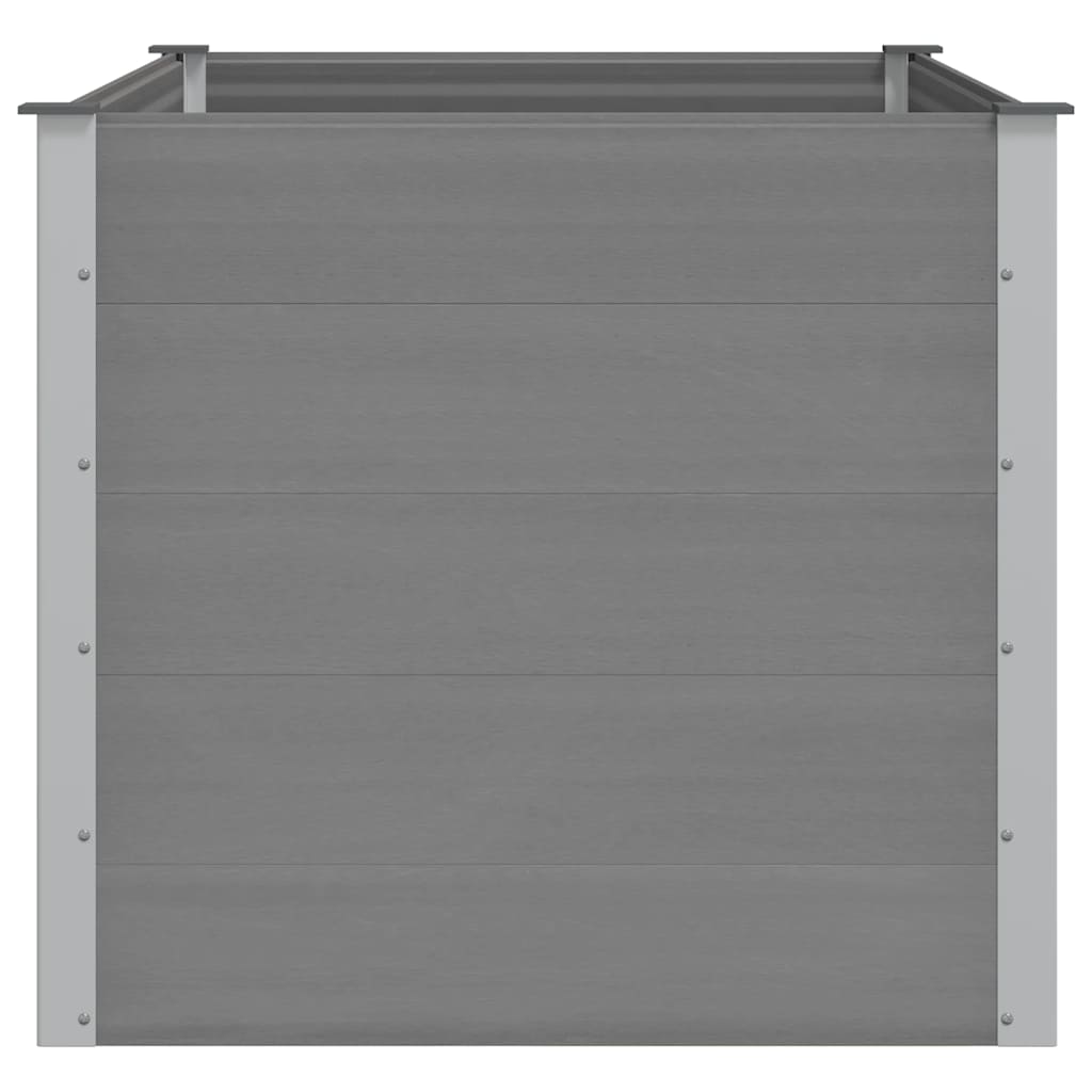Garden Raised Bed WPC 150x100x91 cm Grey