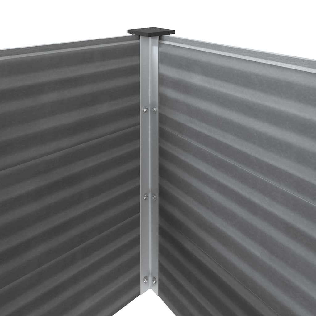 Garden Raised Bed WPC 150x100x91 cm Grey