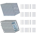 Lashing Rings for Trailer 8 pcs Galvanised Steel 2000 kg