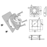 Lashing Rings for Trailer 6 pcs Galvanised Steel 2000 kg