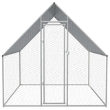 Outdoor Chicken Cage Galvanised Steel 2x2x1.92 m