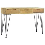 Console Table 120x35x76 cm Solid Teak - 45-Degree Angle