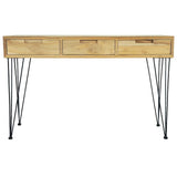 Console Table 120x35x76 cm Solid Teak - Close-Up Angle