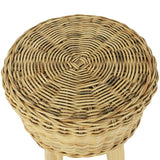 Bar Stool Natural Rattan - Side View