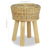 Bar Stool Natural Rattan