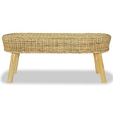 Hall Bench 110x35x45 cm Natural Rattan