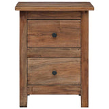 Nightstand Solid Mahogany Wood 40x30x51 cm