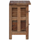 Nightstand Solid Mahogany Wood 40x30x51 cm - Close-Up Angle