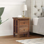 Nightstand Solid Mahogany Wood 40x30x51 cm