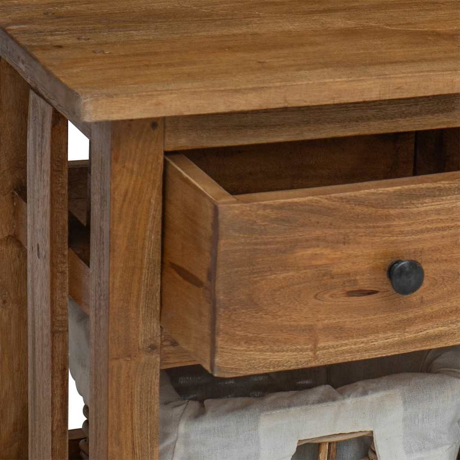 Sideboard Solid Mahogany Wood 100x30x50 cm
