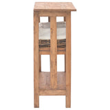 Console Table Solid Mahogany Wood 69x28x70 cm - Side View