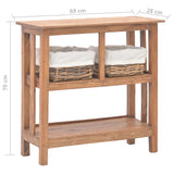 Console Table Solid Mahogany Wood 69x28x70 cm