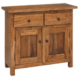 Sideboard Solid Mahogany Wood 75x30x65 cm - Front View