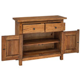 Sideboard Solid Mahogany Wood 75x30x65 cm - Top-Down View