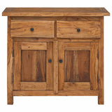 Sideboard Solid Mahogany Wood 75x30x65 cm - Rear View