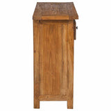 Sideboard Solid Mahogany Wood 75x30x65 cm - Close-Up Angle
