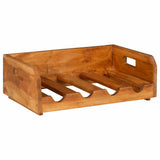 Wine Racks 4 pcs for 16 Bottles Solid Mahogany Wood - Top-Down View