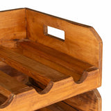 Wine Racks 4 pcs for 16 Bottles Solid Mahogany Wood - Extra Image