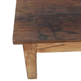 Coffee Table Solid Mahogany Wood 96x73x45 cm - Rear View